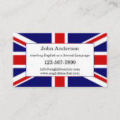 Visitekaartje Engels taaldocent (Voorkant)