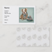 Visitekaartje Engelse Bulldog (Voorkant / Achterkant)