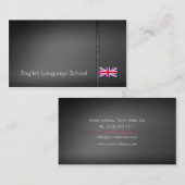 Visitekaartje Engelse taalschool (Voorkant / Achterkant)