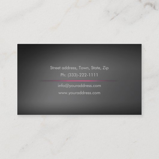 Visitekaartje Engelse taalschool (Achterkant)