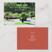 Visitekaartje Engelse tuin Landscaping (Voorkant / Achterkant)