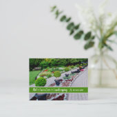 Visitekaartje Engelse tuin Landscaping (Staand voorkant)