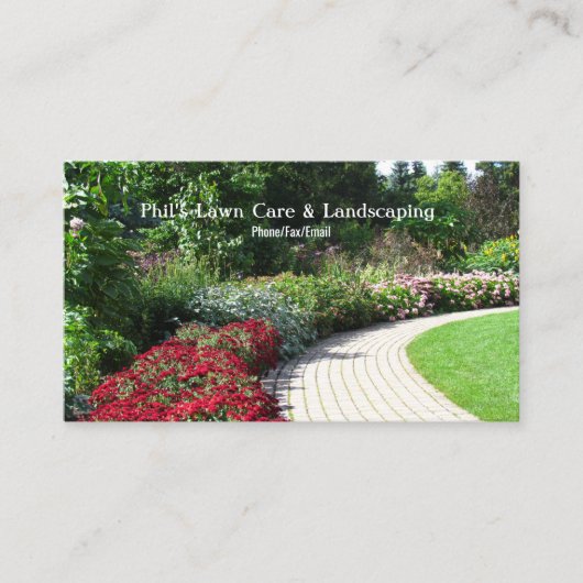 Visitekaartje Engelse tuinen Landscaping (Voorkant)