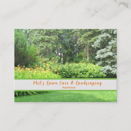 Visitekaartje Engelse tuinen Landscaping (Voorkant)