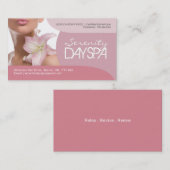 Visitekaartje estheticus (Voorkant / Achterkant)