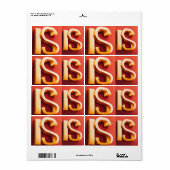 Visitekaartje Etiket (Full Sheet)
