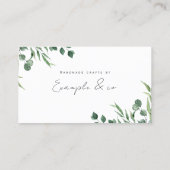 Visitekaartje, Eucalytus Botanicals Visitekaartje (Achterkant)