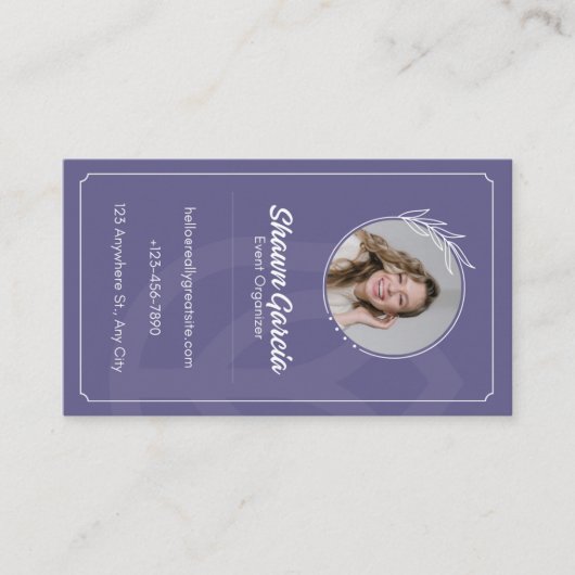 Visitekaartje Event Organizer Contactkaartje (Voorkant)