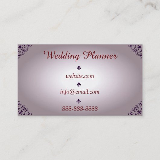 Visitekaartje Event Planner (Voorkant)