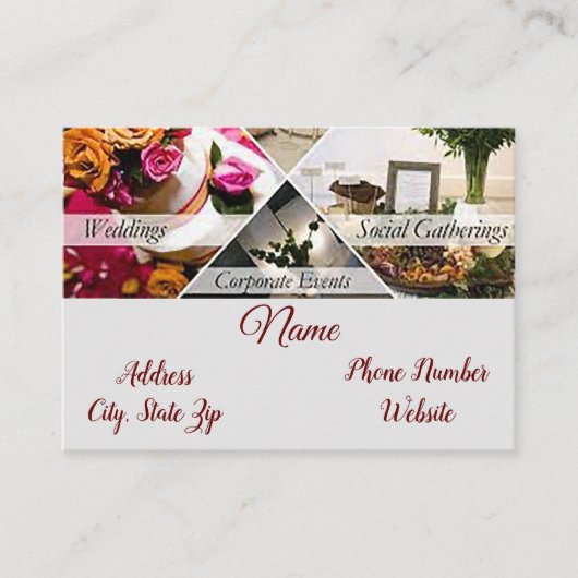 visitekaartje "Event Planner" (Voorkant)