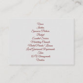 visitekaartje "Event Planner" (Achterkant)