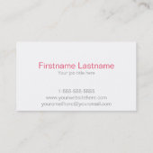 Visitekaartje Event Planner Black en White Stripe (Achterkant)