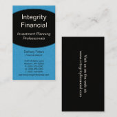 Visitekaartje Executive Curves, helder blauw (Voorkant / Achterkant)