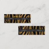 Visitekaartje Exotische Afrikaanse Zebra Goud 2 (Voorkant / Achterkant)