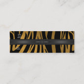 Visitekaartje Exotische Afrikaanse Zebra Goud 2 (Achterkant)