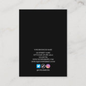 Visitekaartje Eyelash-extensie client Record (Achterkant)