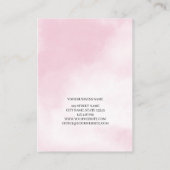 Visitekaartje Eyelash-extensie client Record (Achterkant)