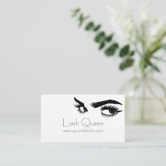Visitekaartje Eyelash Extensions Studio (Staand voorkant)
