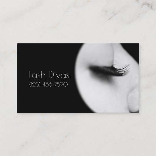 Visitekaartje Eyelash Extensions Studio (Voorkant)