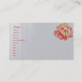 Visitekaartje Fabric Rozen coördineren (Voorkant)