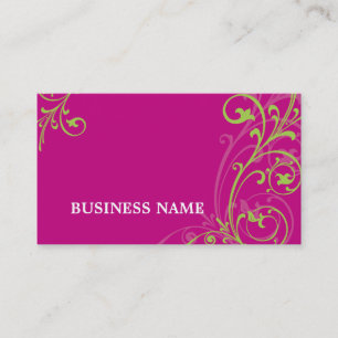 VISITEKAARTJE Fabulous Elegant Bloeiende Roze limo