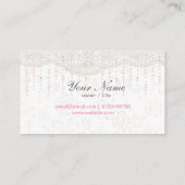 visitekaartje - fantastisch, roze boog, kant (Achterkant)