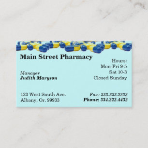 Visitekaartje Farmaceutische geneesmiddelenlijst