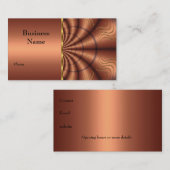 Visitekaartje Faux Fabric Copper (Voorkant / Achterkant)