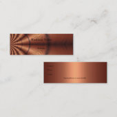 Visitekaartje Faux Fabric Copper (Voorkant / Achterkant)