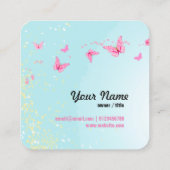 visitekaartje - fee, vlinder, fantastisch (Achterkant)