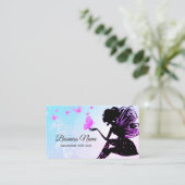 visitekaartje - fee, vlinder, fantastisch (Staand voorkant)