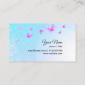 visitekaartje - fee, vlinder, fantastisch (Achterkant)