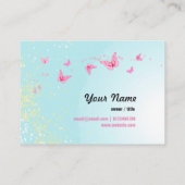 visitekaartje - fee, vlinder, fantastisch (Achterkant)