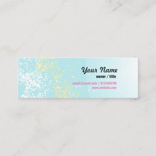 visitekaartje - fee, vlinder, fantastisch (Achterkant)