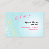 visitekaartje - fee, vlinder, fantastisch (Achterkant)