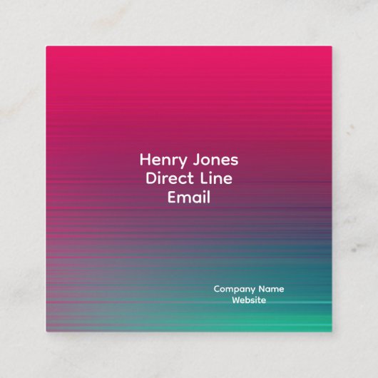 Visitekaartje felle kleuren (Achterkant)