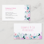 Visitekaartje, felroze Waterverf Visitekaartje (Voorkant / Achterkant)