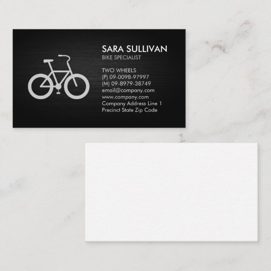 Visitekaartje fietsenherstellingencyclist (Voorkant / Achterkant)