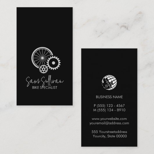 Visitekaartje fietsenherstellingencyclist (Voorkant / Achterkant)