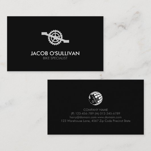 Visitekaartje fietsenherstellingencyclist (Voorkant / Achterkant)