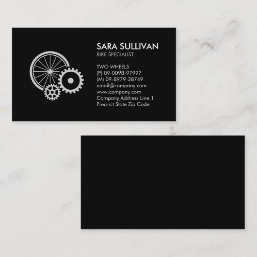 Visitekaartje fietsenherstellingencyclist (Voorkant / Achterkant)
