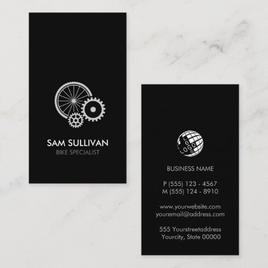 Visitekaartje fietsenherstellingencyclist (Voorkant / Achterkant)