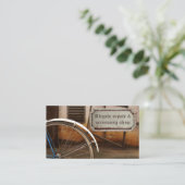 Visitekaartje Fietsreparatiewerkplaats reserveonde (Staand voorkant)