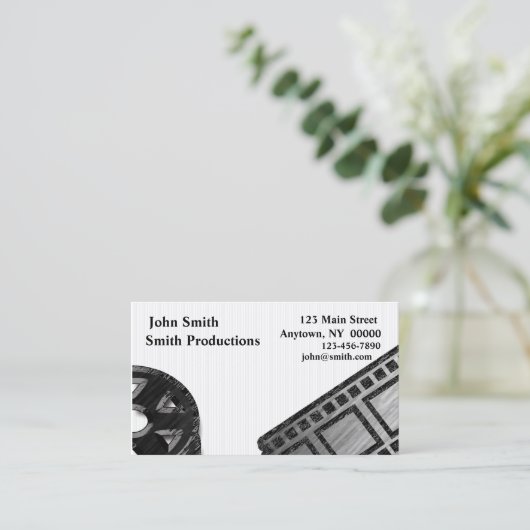 Visitekaartje filmspoel (Staand voorkant)