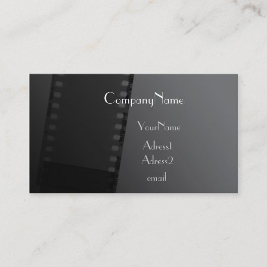 Visitekaartje Filmstijl (Voorkant)