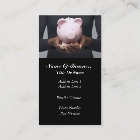 Visitekaartje financiële diensten (Voorkant)