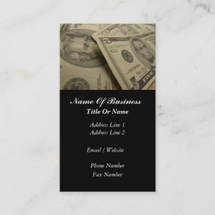 Visitekaartje financiële diensten