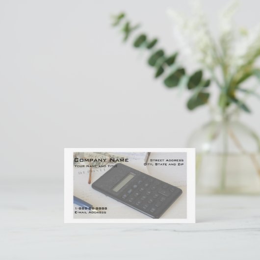 Visitekaartje financiële planning (Staand voorkant)