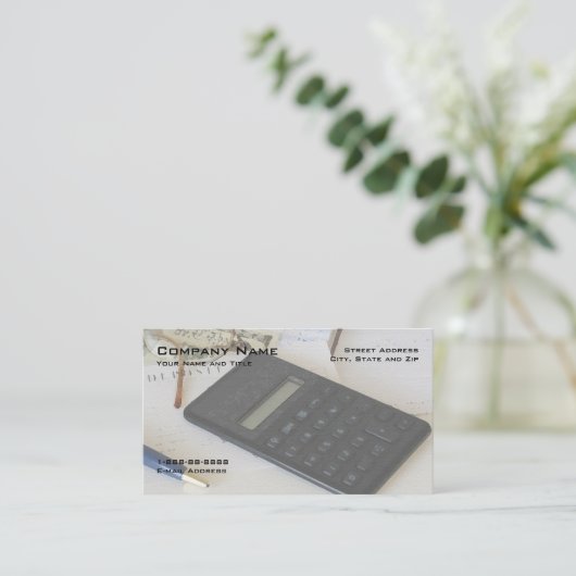 Visitekaartje financiële planning (Staand voorkant)