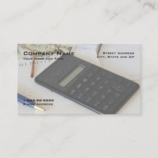 Visitekaartje financiële planning (Voorkant)